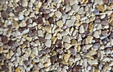 Marmorkiesel Breccia Aurora 66%, Marrone Mogano 33% 2-4 mm